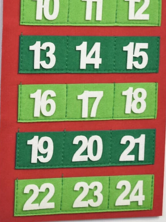 Calendar Advent Crăciun DIY Tesătură