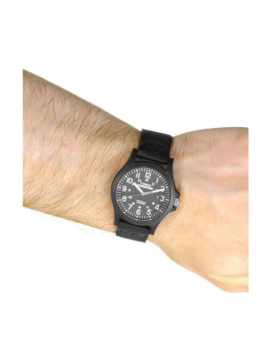 Timex Uhr Batterie mit Schwarz Stoffarmband