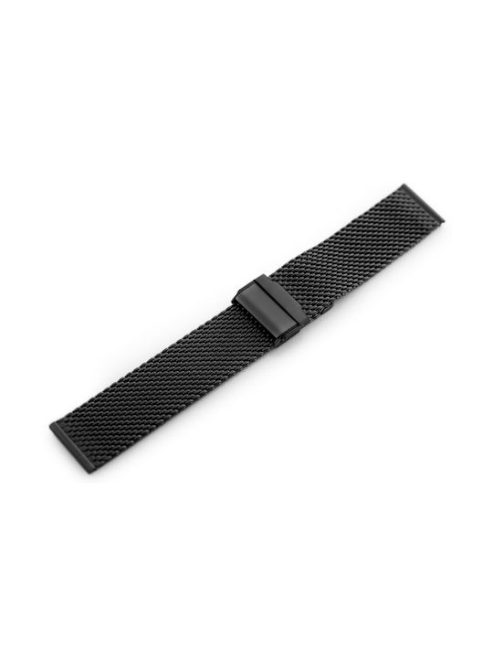 Pacific Metallic-Armband Schwarz 24mm