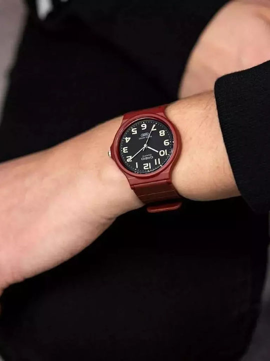 Casio Casio Edifice Ρολόι Μπαταρίας με Καουτσούκ Λουράκι
