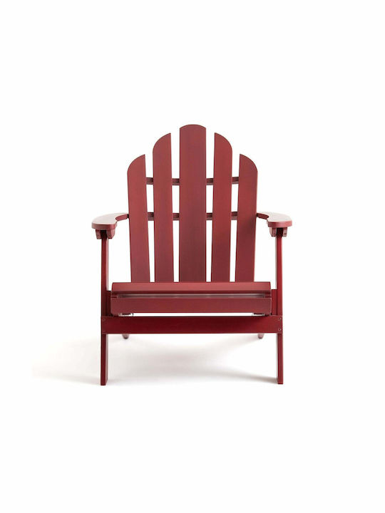 Outdoor-Sessel Hölzernes Rot 93x68x88εκ.