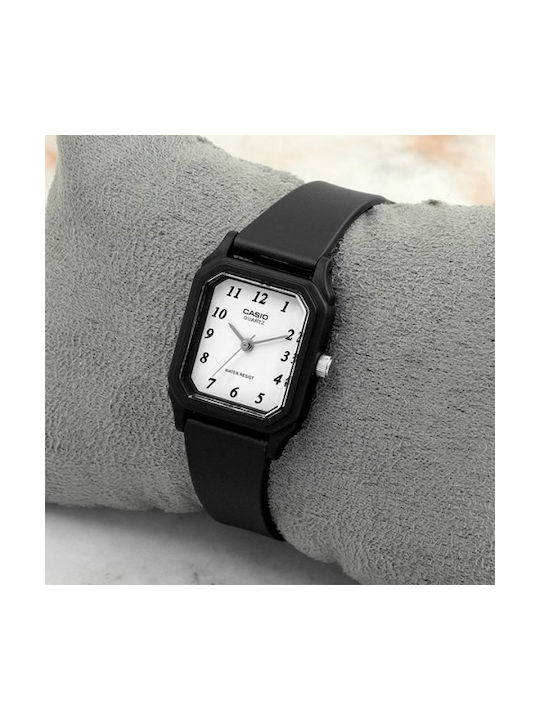 Casio Watch with Black Rubber Strap