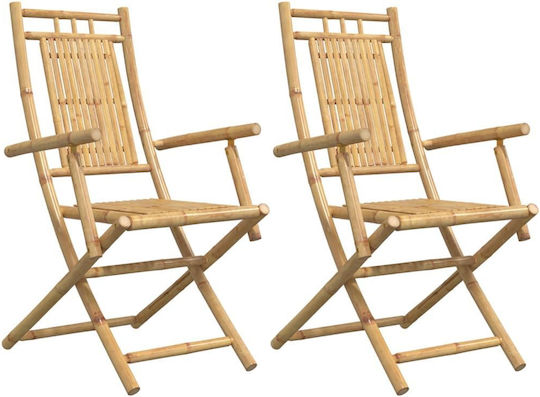 Καρέκλα Καφέ 2τμχ 53x66x99εκ.