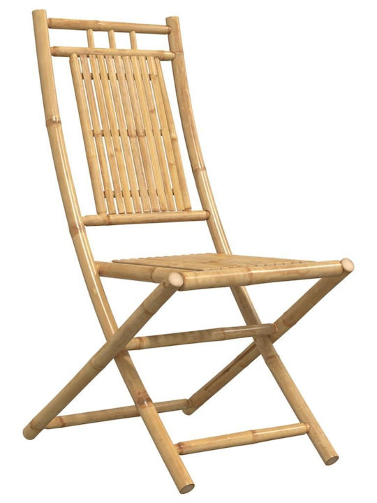 Outdoor Chair Bamboo Coffee 2pcs 46x66x99cm