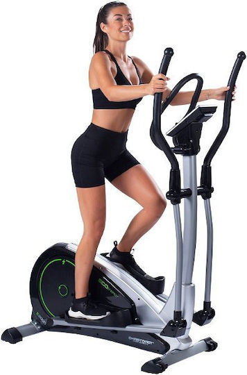 Christopeit Mașină eliptică magnetică cu disc 10kg pentru utilizatori cu greutate maximă de 150kg