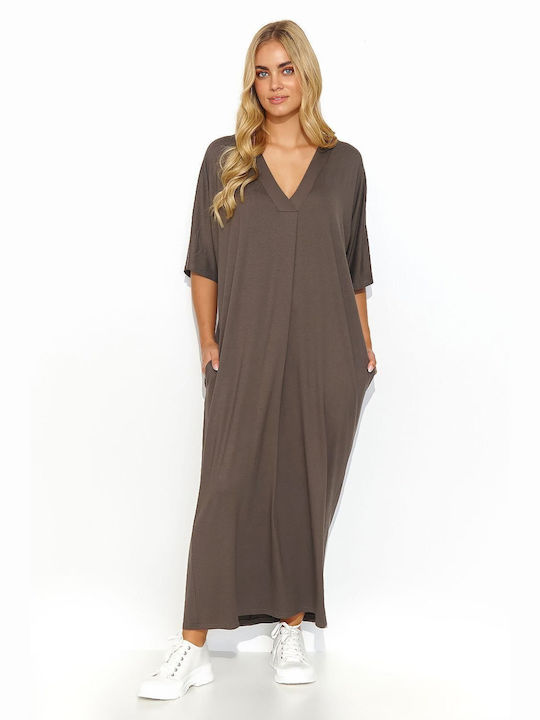 Makadamia Summer Maxi Dress Beige