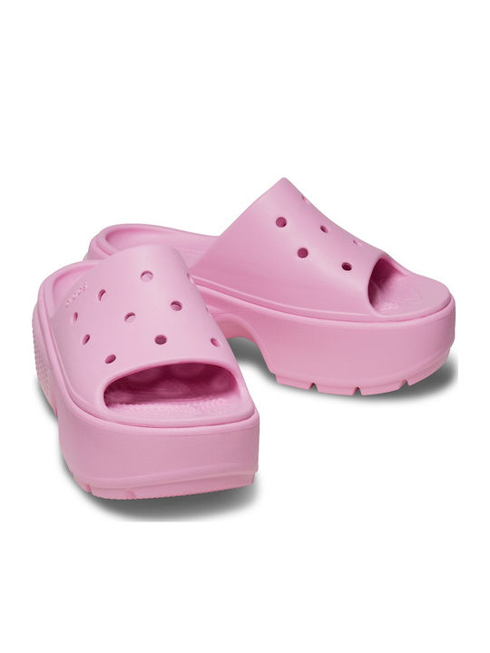Stomp Women's Platform Slides Pink