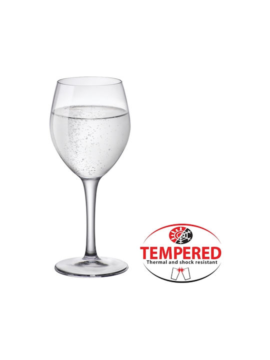 Ready Set of Glasses for White Wine made of Glass in Turquoise Color 12pcs
