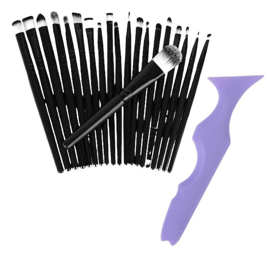 Profesional Set cu Pensule de Machiaj pentru Eye Liner Silicon 20buc
