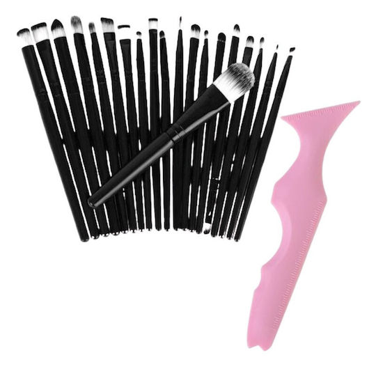 Profesional Set cu Pensule de Machiaj pentru Eye Liner Silicon 20buc
