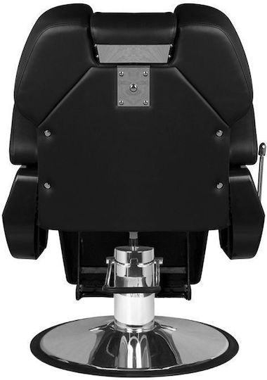 Barber Equipment Кресло Бръснар Черен с Регулируема Височина