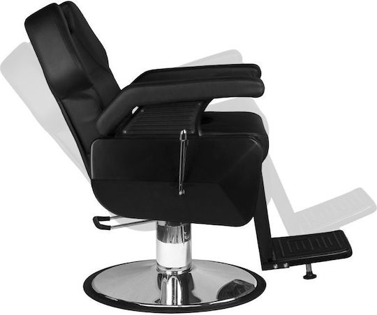 Barber Equipment Кресло Бръснар Черен с Регулируема Височина