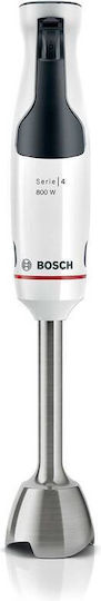 Bosch Serie 4 Ραβδομπλέντερ με Ανοξείδωτη Ράβδο 800W Λευκό