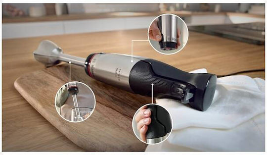 Bosch Serie 6 Ραβδομπλέντερ με Ανοξείδωτη Ράβδο Ασημί