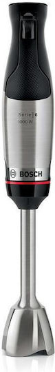 Bosch Serie 6 Ραβδομπλέντερ με Ανοξείδωτη Ράβδο Ασημί
