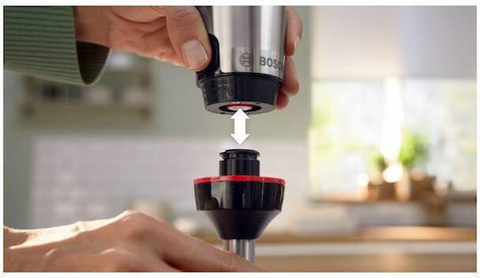 Bosch Serie 6 Ραβδομπλέντερ με Ανοξείδωτη Ράβδο Ασημί
