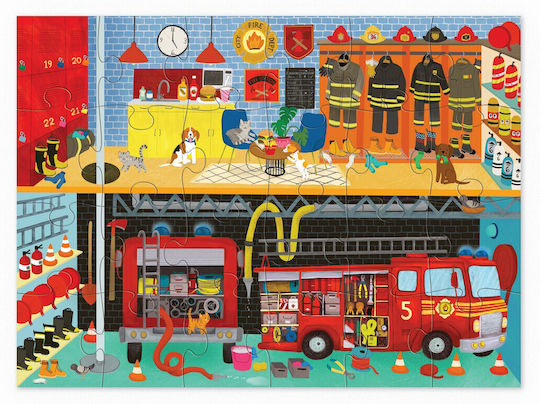 Παιδικό Puzzle Fire House 24pcs Crocodile Creek