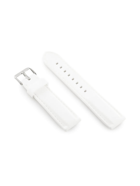 Brățară de ceas din cauciuc U20 albă 26mm Brățară de ceas din cauciuc U20 albă 26mm
