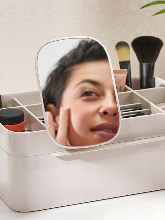 Organizator Cosmetice Cu Separatoare Alb 30x18.5x12.5cm