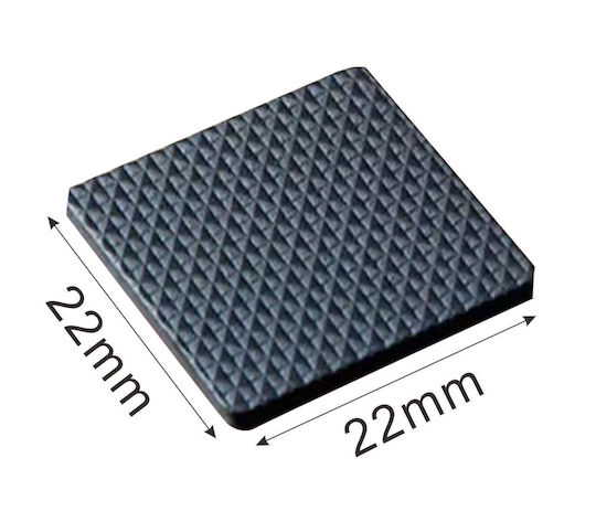 Tpster Τσοχάκια Τετράγωνα με Αυτοκόλλητο 22x22mm 24τμχ 34734