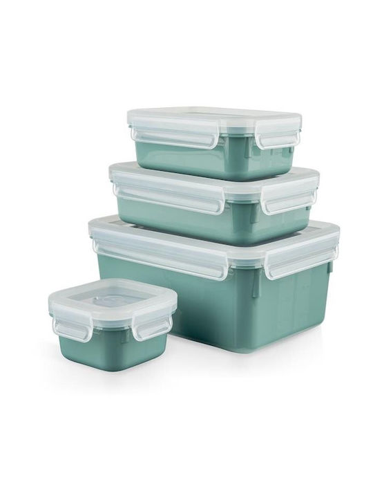 Tefal Masterseal Lunchbox Kunststoff Grün Geeignet für die Mikrowelle 4Stück