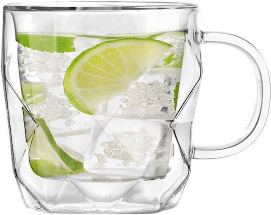 Vialli Design Set Gläser Kaffee/Freddo aus Glas 330ml 2Stück