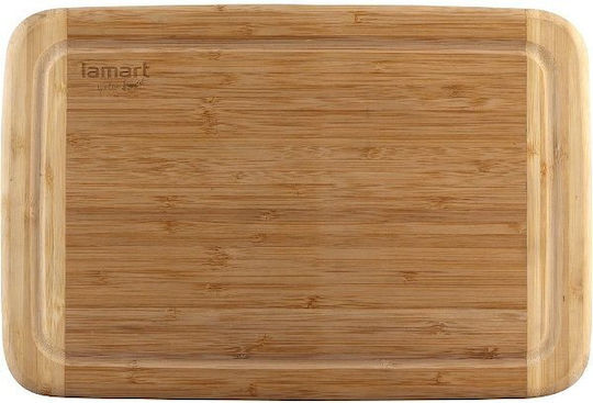 Lamart Плот за рязане Бамбуков Кафяв 30x20см 1бр