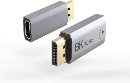 PremiumCord Μετατροπέας DisplayPort male σε HDMI female 1τμχ (4K/144Hz)