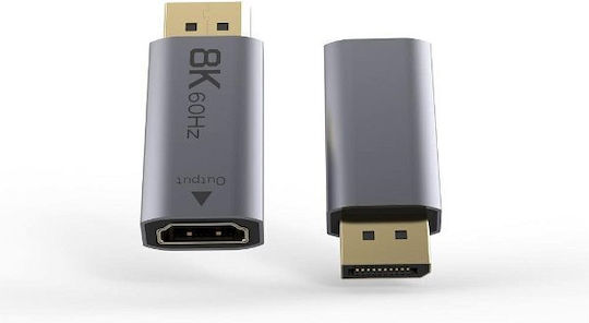 PremiumCord Convertor DisplayPort masculin în HDMI feminin Auriu 1buc 4K/144Hz