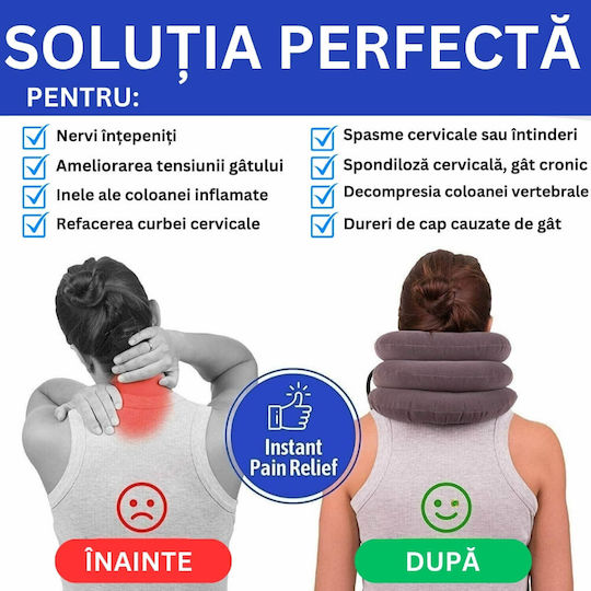 Pernă de masaj pentru gât, spate & corp Gri