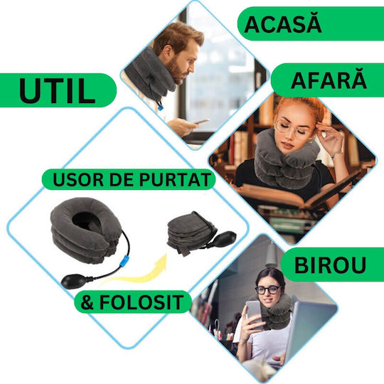 Pernă de masaj pentru gât, spate & corp cu funcție de încălzire Violet