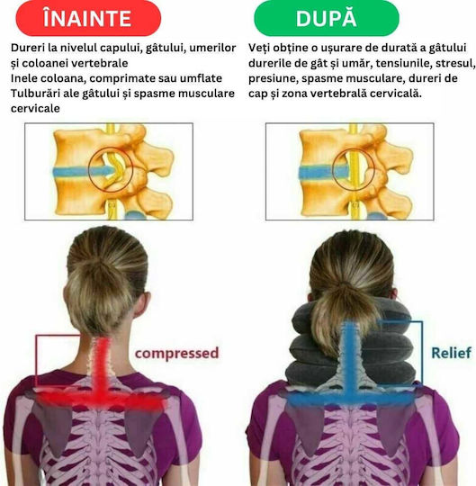 Pernă de masaj pentru gât, spate & corp cu funcție de încălzire Violet