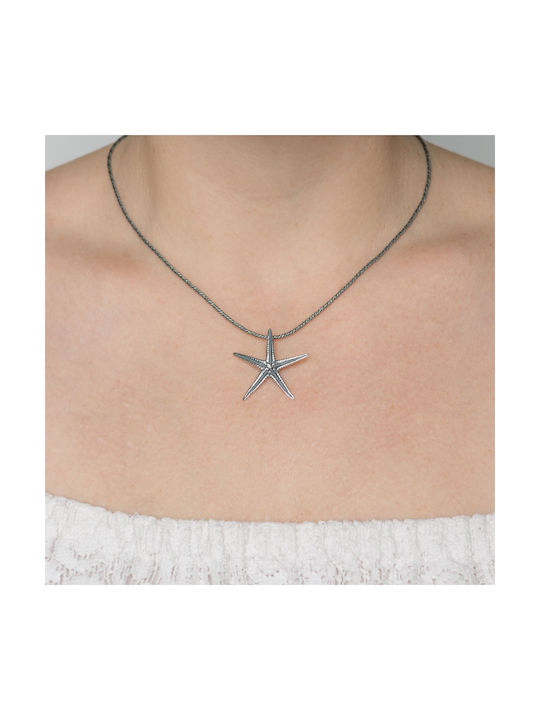 Silver starfish pendant