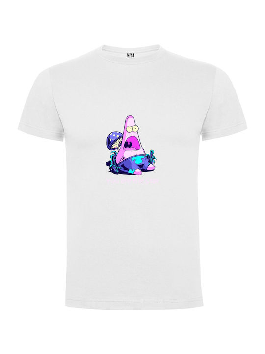 iLovePrints Galactic Starry Patrick Tricou Alb