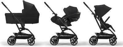 Cybex Eezy S Twist+ 2 BLK Adjustable Baby Stroller Suitable from 6+ Months Magic Black 8.6kg