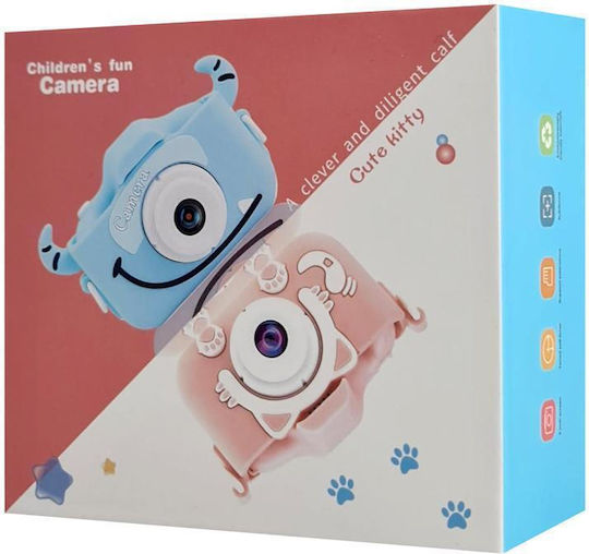 Wowkids Compact Φωτογραφική Μηχανή 8MP Οπτικού Ζουμ 100x με Οθόνη 2" Ροζ