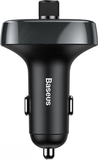 Baseus FM Car Transmitter T-typed S-09 with Bluetooth / MicroSD / USB