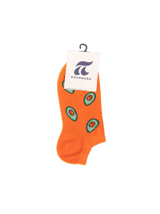 Pournara Women's Socks Green-orange