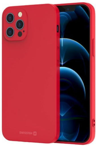 Swissten Back Cover Silicon Roșu (iPhone 15 Pro)