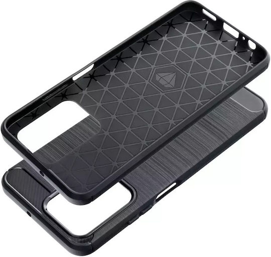 Techwave Carbon Back Cover Μεταλλικό Μαύρο (Honor X7a)