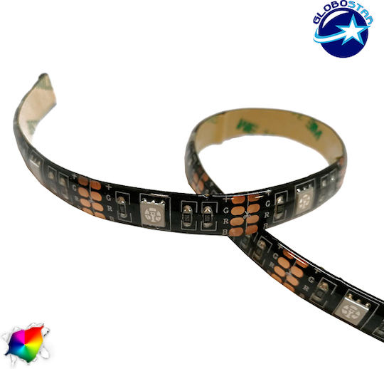 GloboStar Αδιάβροχη Ταινία LED Τηλεόρασης USB 5V RGB Φως 4x50cm Τύπου SMD5050 με Τροφοδοτικό & Τηλεχειριστήριο