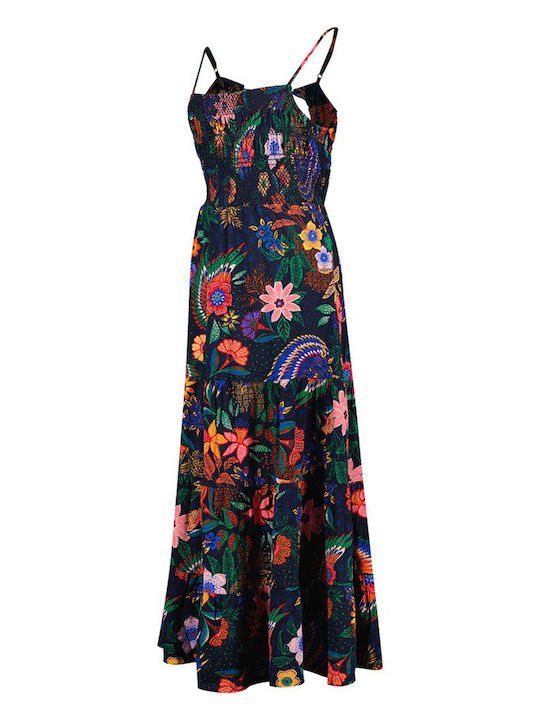 Superdry Flash Maxi Dress Navy Blue