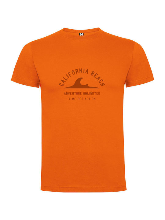 iLovePrints Active Beach Adventure T-shirt Orange