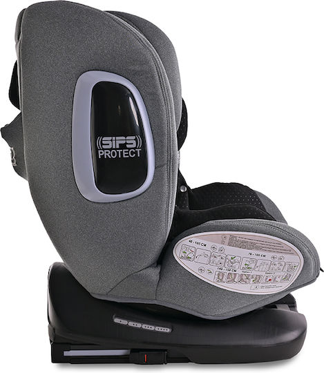 Lorelli Phoenix Детско Столче за Кола i-Размер с Isofix Grey Jasper
