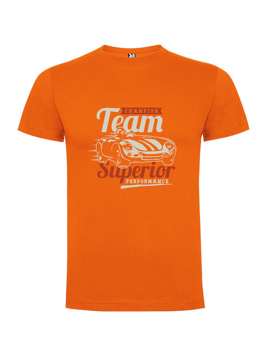 iLovePrints Superstar T-shirt Orange