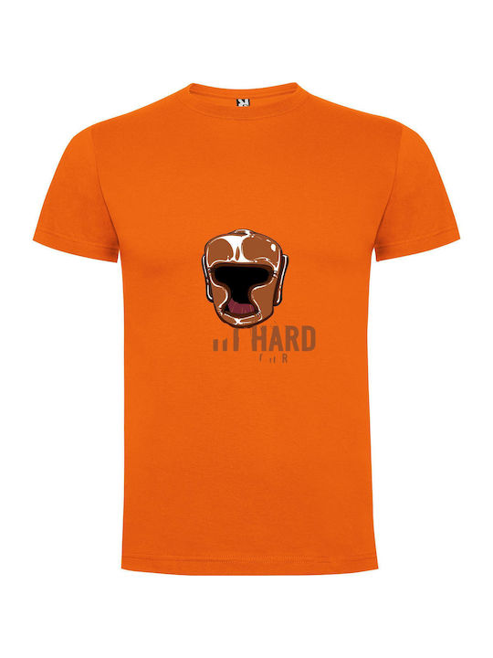 iLovePrints Boxing Chic T-shirt Orange