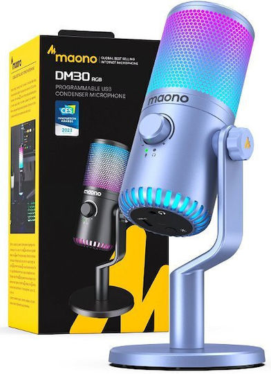 Maono DM30RGB Δυναμικό Microphone with USB Type-C Tabletop for Vocals