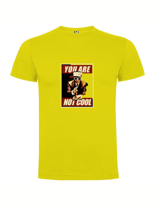 iLovePrints Cool Fedora Vibes T-shirt Yellow