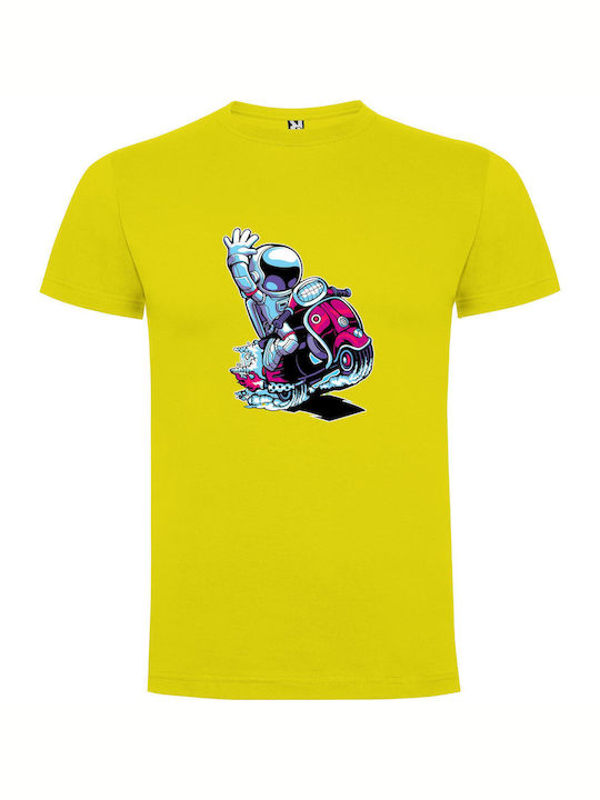 iLovePrints Retro Rider Revival T-shirt Yellow