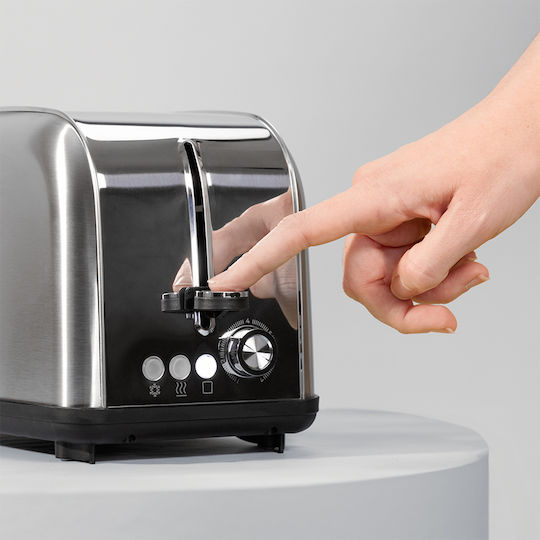 Cecotec Toastin Time 850 Prăjitor de pâine 2 sloturi 850W Inox